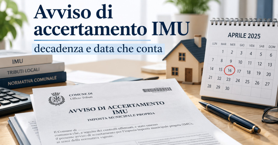 Avviso di accertamento IMU: decadenza e data che conta