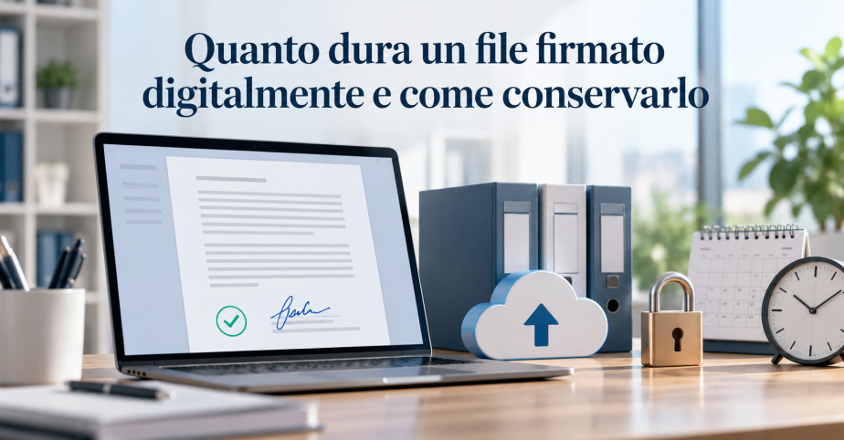 Quanto dura un file firmato digitalmente e come conservarlo